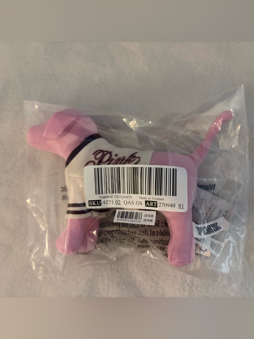 NWT VS Pink Mini Dog Collectable
